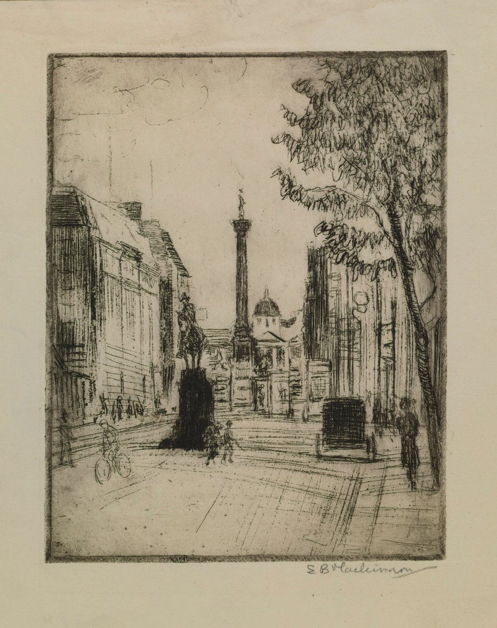 Blick auf den Trafalgar Square von Esther Blaikie MacKinnon