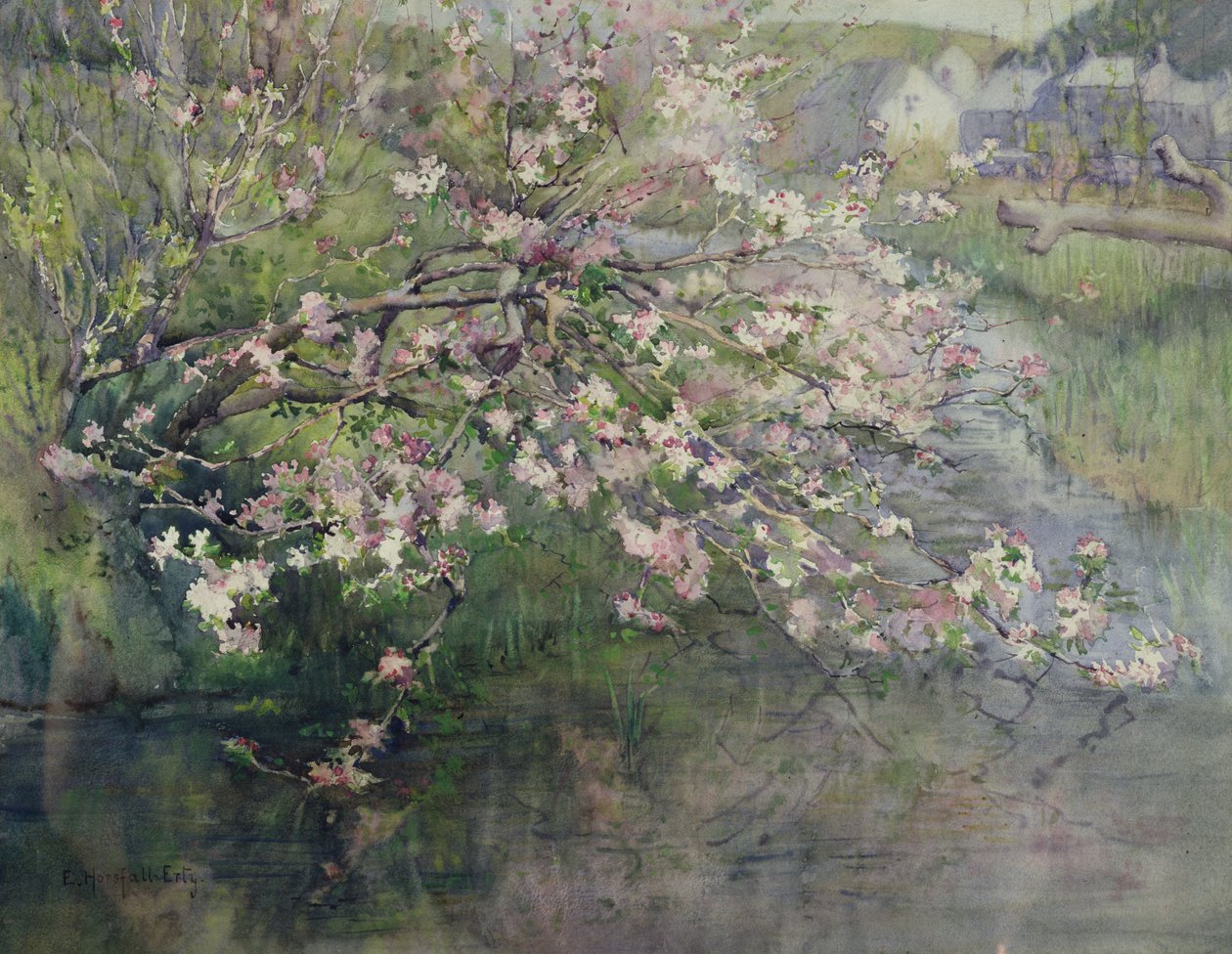 Maiblüte am Fluss von Ethel Horsfall Ertz