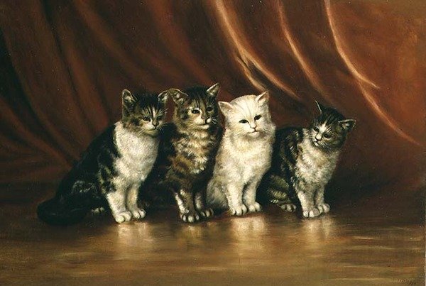Vier Katzen von Ethel Leigh