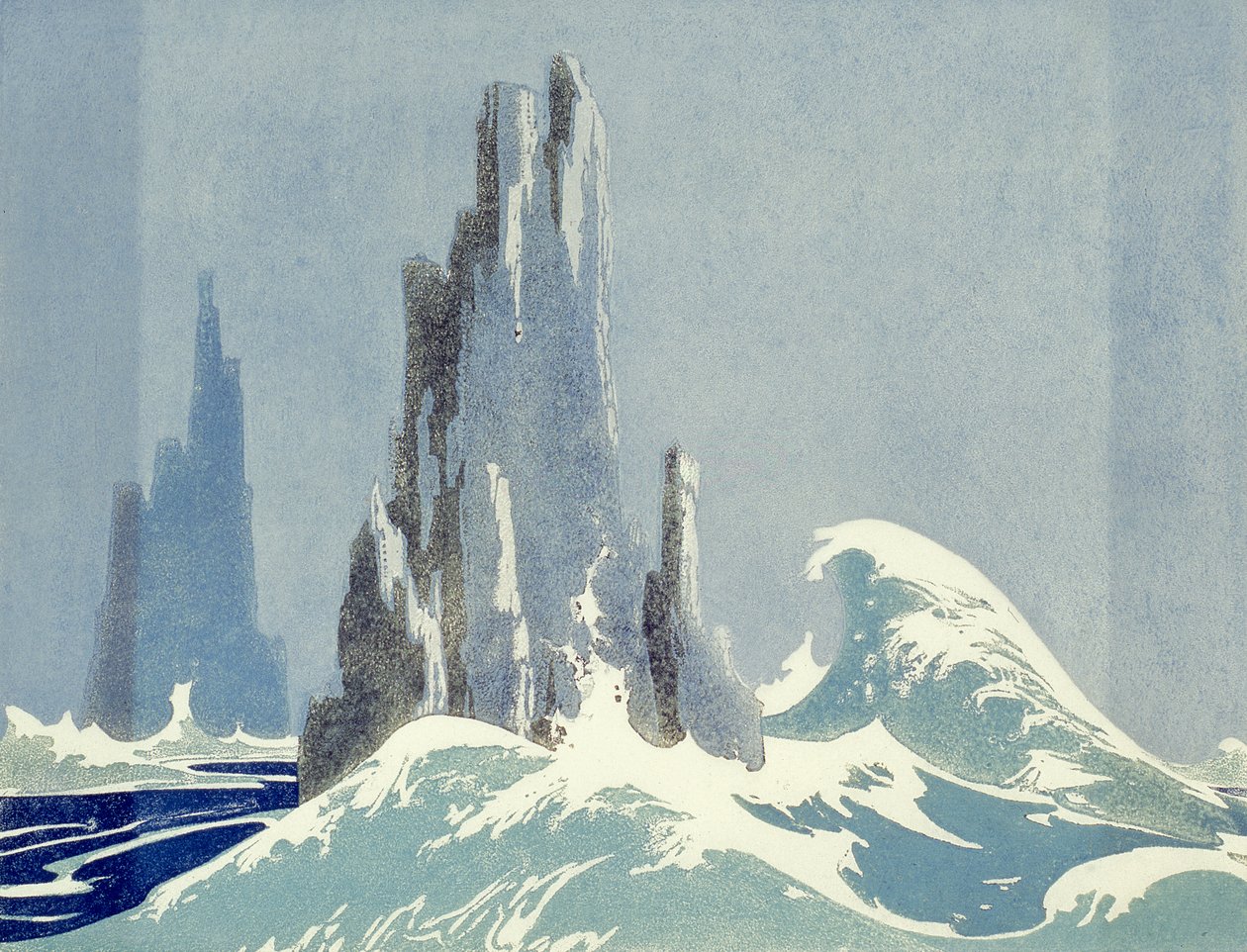 Kathedralenfelsen, Tasmanien, 1939 von Ethleen Palmer