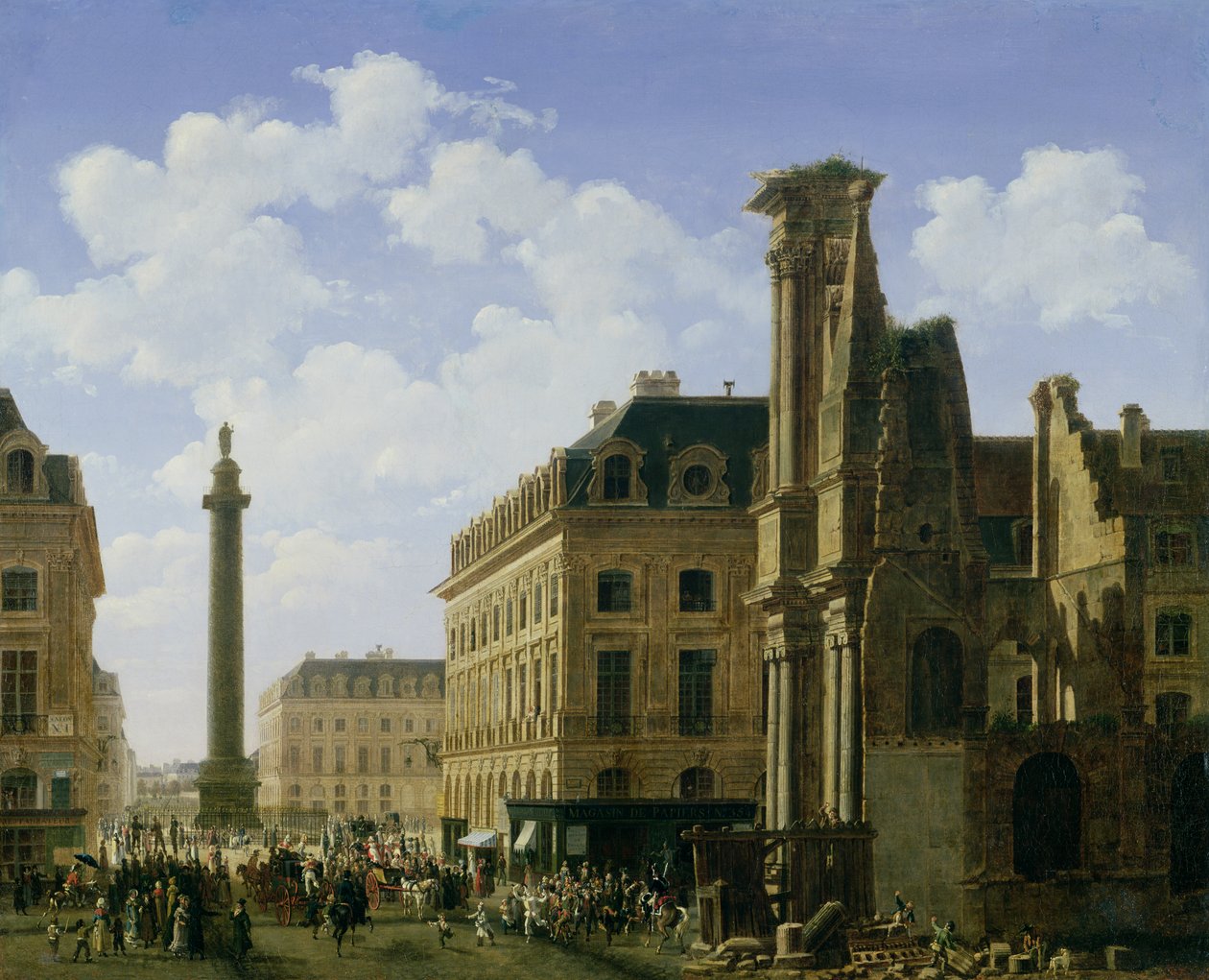 La Place Vendome, 1808 von Etienne Bouhot