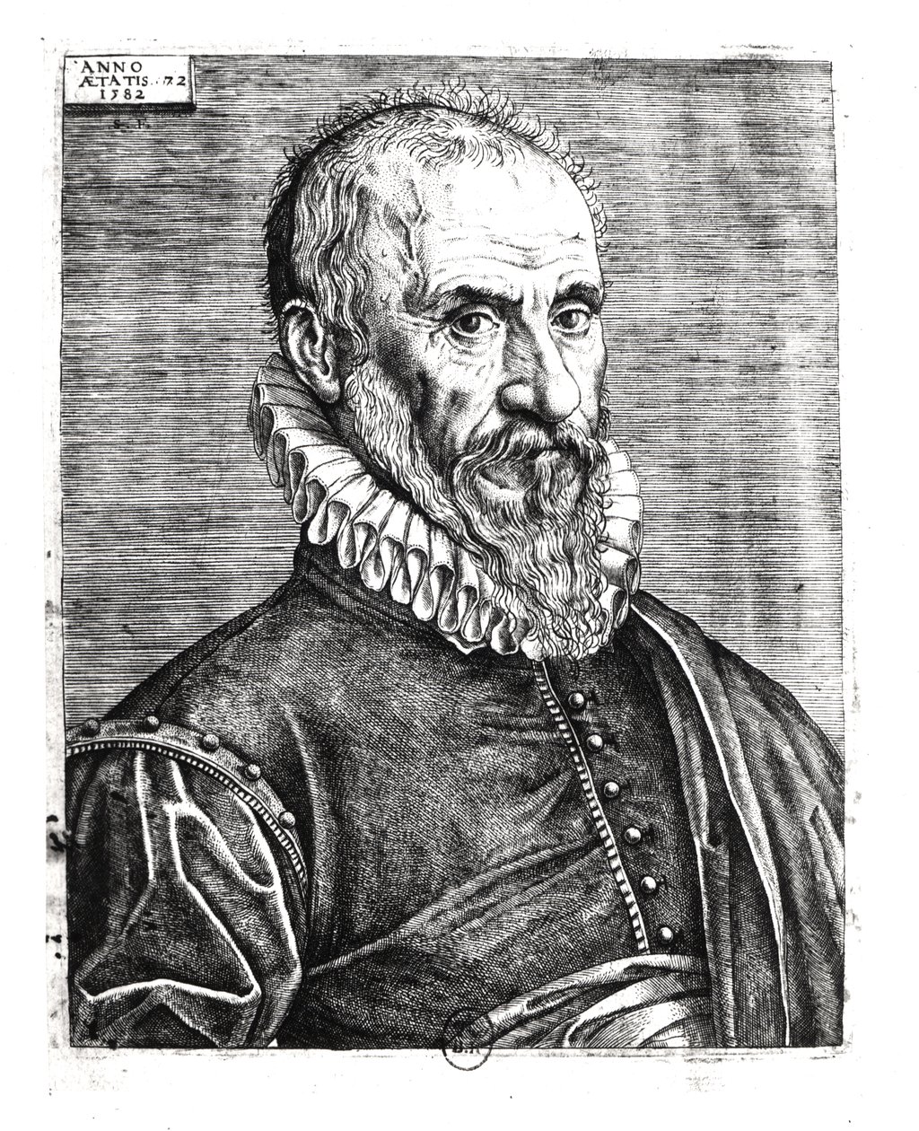 Ambroise Paré (1509-90) 1582 von Etienne Delauline