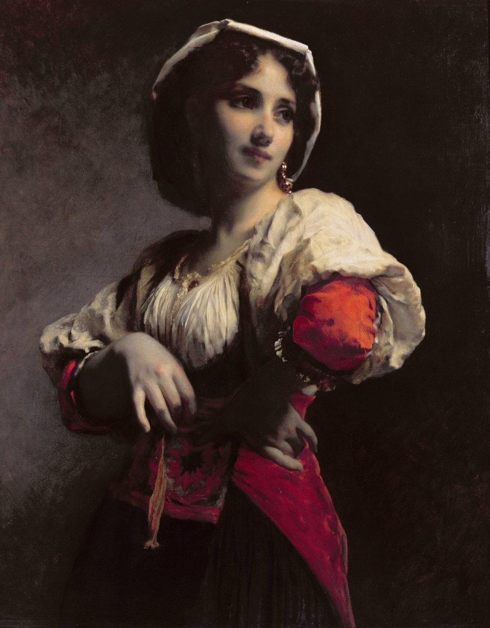 Eine italienische Schönheit, 1872 von Etienne Adolphe Piot