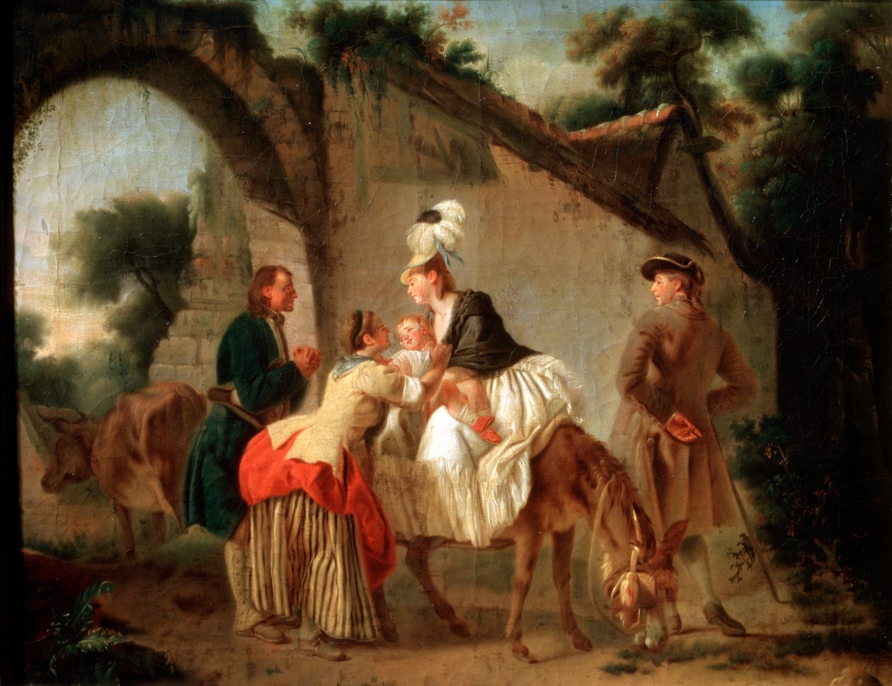 Abschied von der Amme, 1777 von Etienne Aubry