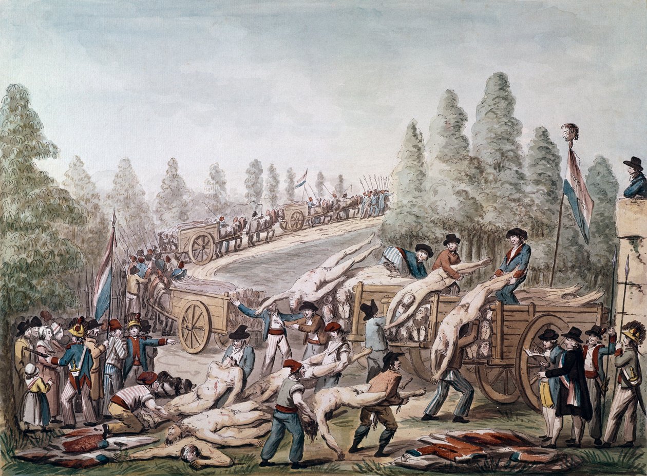 Transport von Opfern des Terrors von Etienne Bericourt