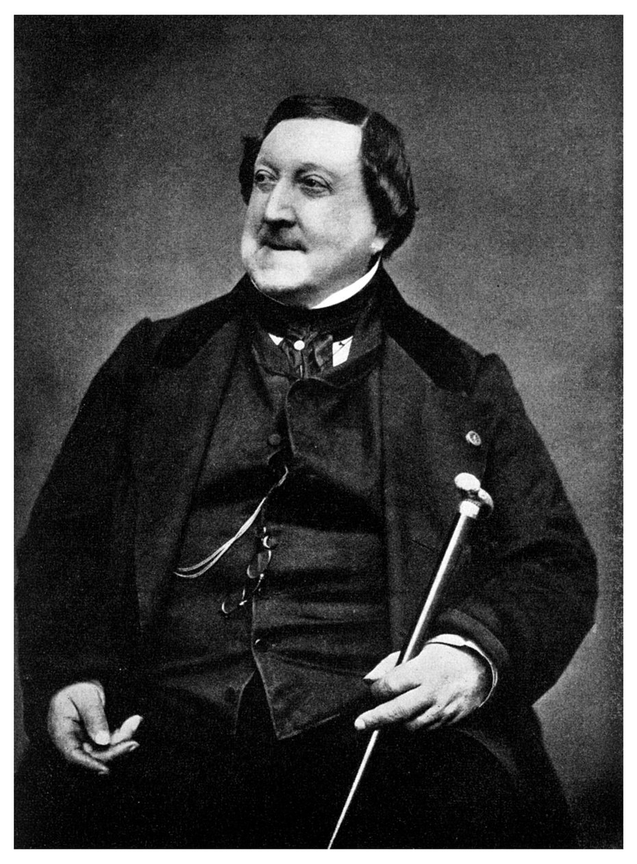 Gioachino Rossini, italienischer Komponist, 19. Jahrhundert, 1956 von Etienne Carjat
