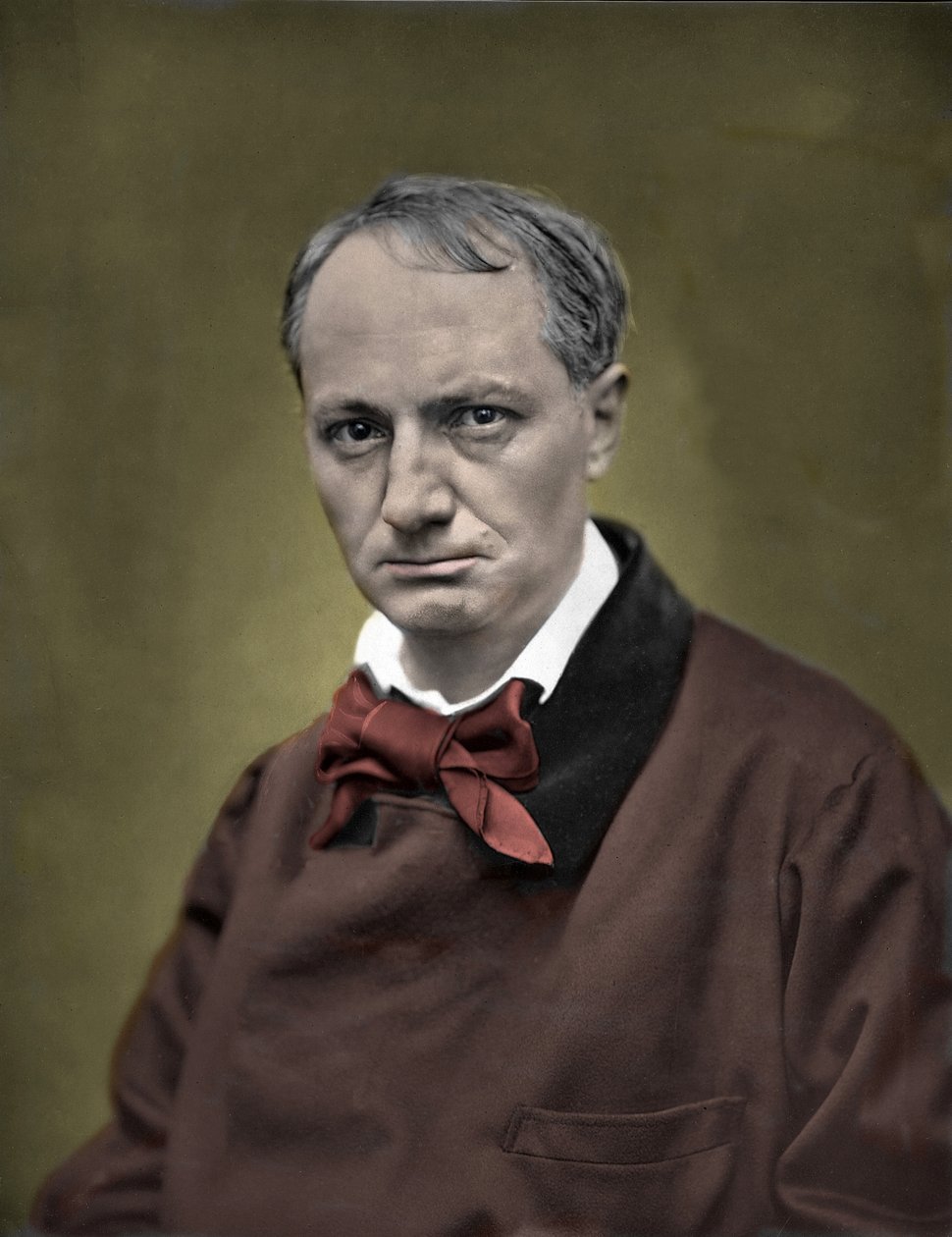 Porträt von Charles Baudelaire von Etienne Carjat