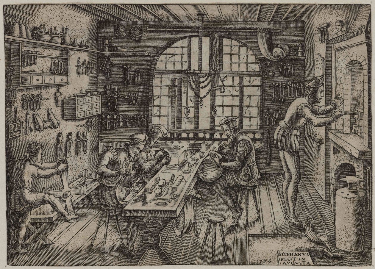 Goldschmiedewerkstatt von Etienne Delaune