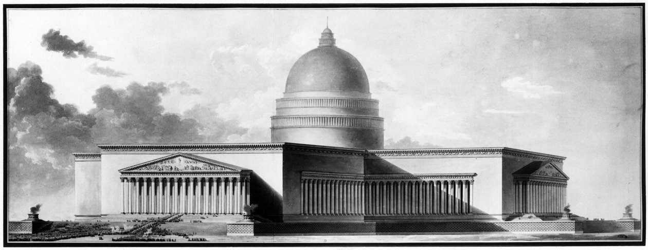 Metropole, Fassaden - E.L. Boullée von Etienne Louis Boullee