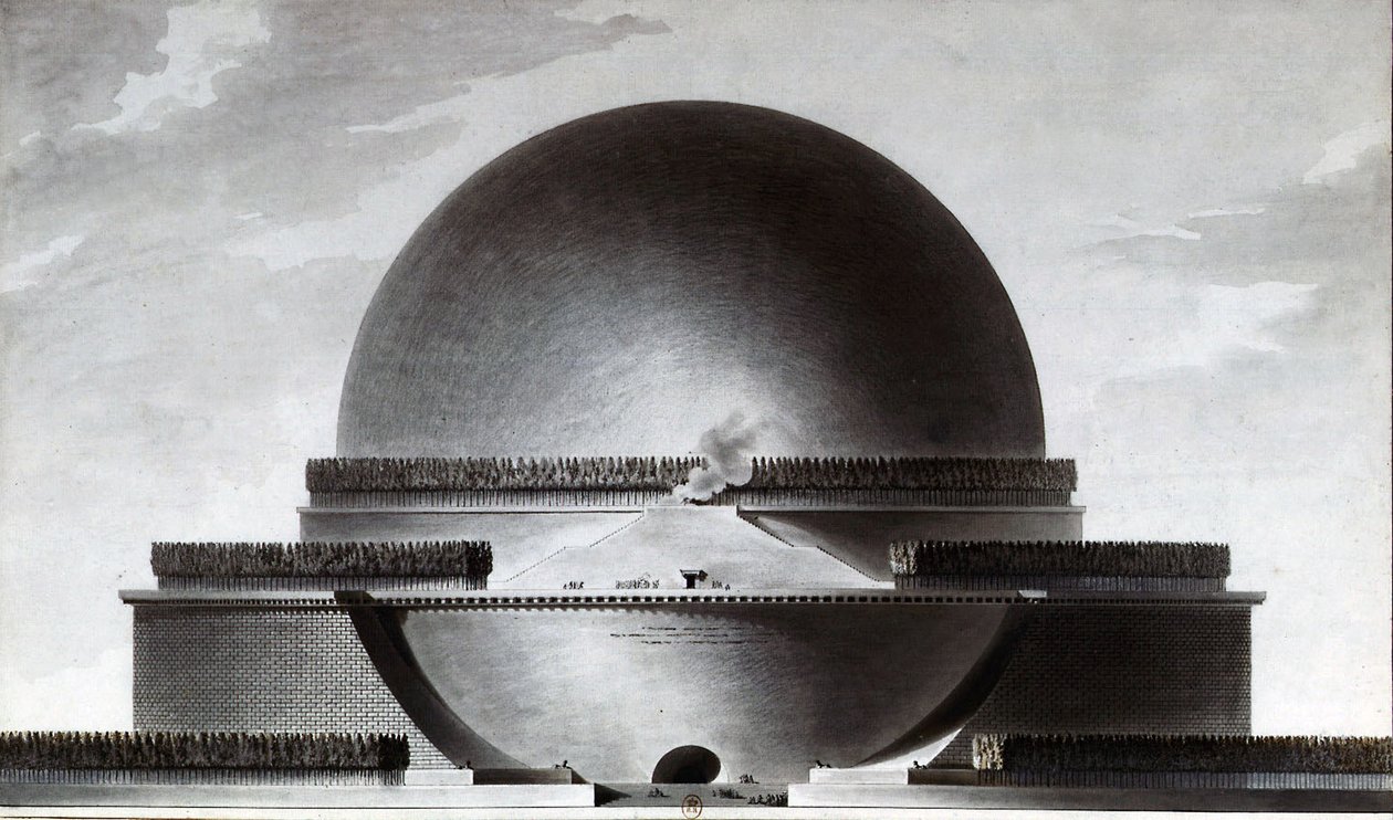 Newton Kenotaph von Etienne Louis Boullee