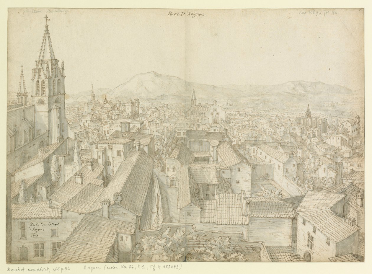 Teil des Colleges von Avignon, 1617: Teil von Avignon von Etienne Martellange