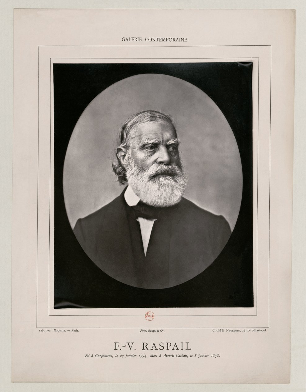 François Vincent Raspail Neurdein BNF Gallica von Etienne Neurdein