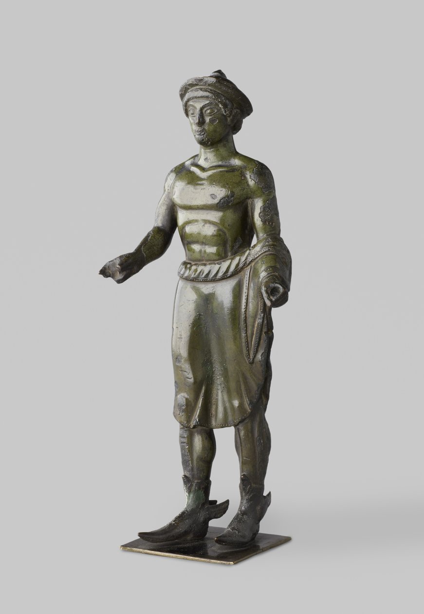 Etruskische Bronzestatuette von Turms (Hermes) von Etruscan