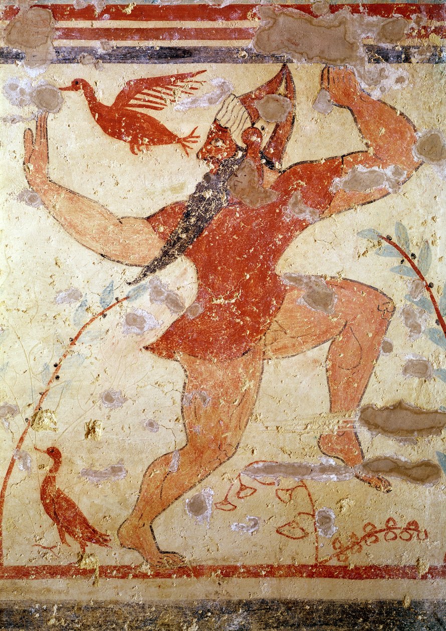 Phersu-Tanz, aus dem Grab der Auguren, ca. 530-520 v. Chr. von Etruscan