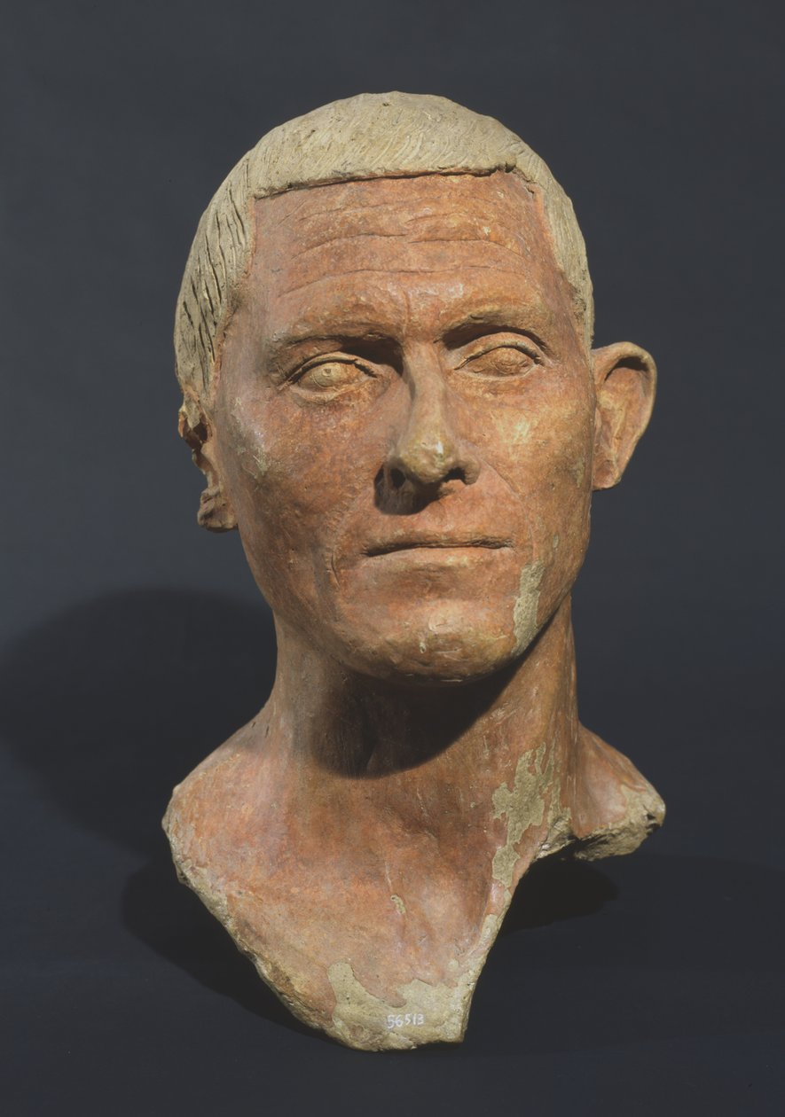 Porträt eines Mannes, aus Manganello, Caere, Italien von Etruscan