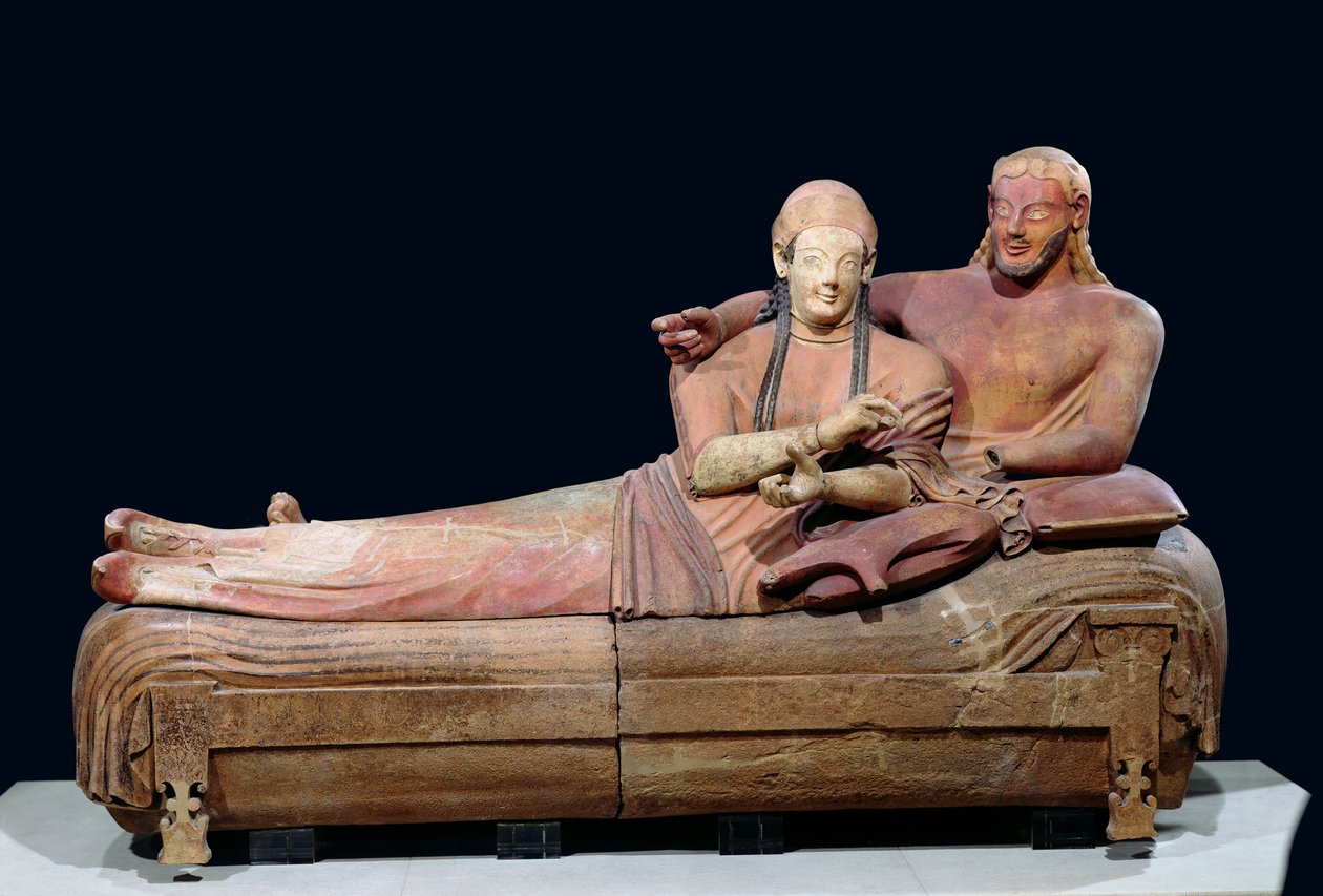 Sarkophag der Eheleute, 525-500 v. Chr. von Etruscan