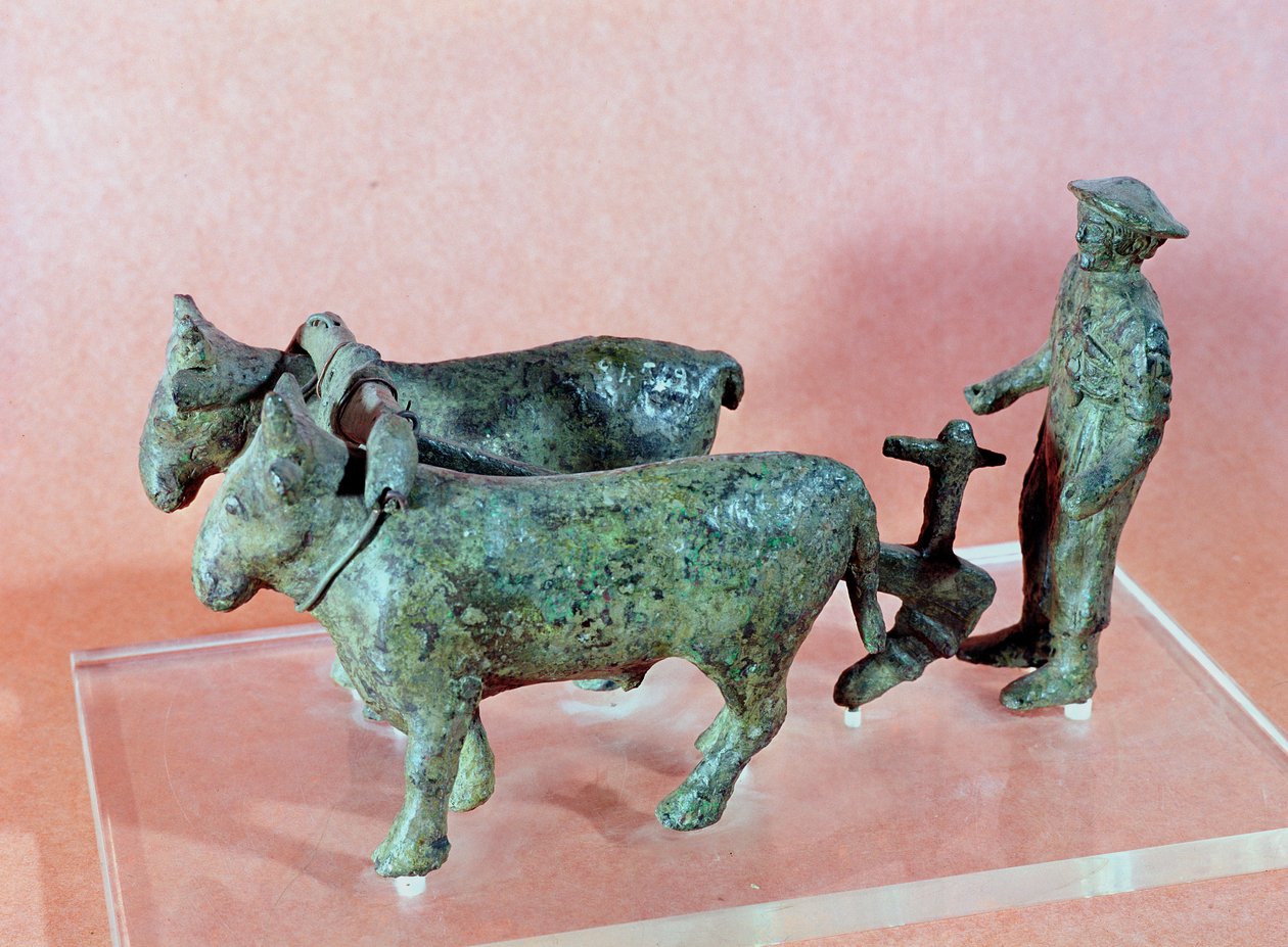 Der Pflüger von Arezzo, aus Cerveteri, 6. Jahrhundert v. Chr. von Etruscan