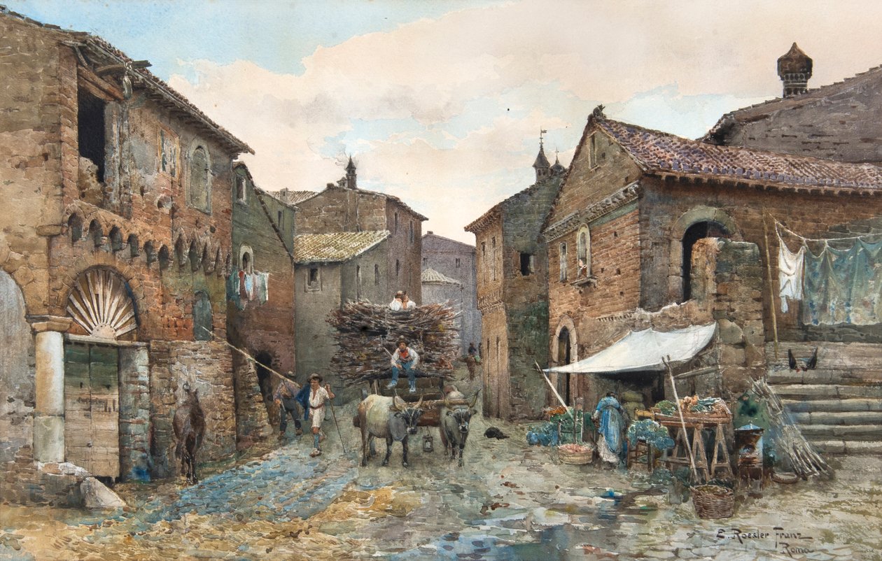 Ländliche Kommissariat in Tivoli von Ettore Roesler Franz