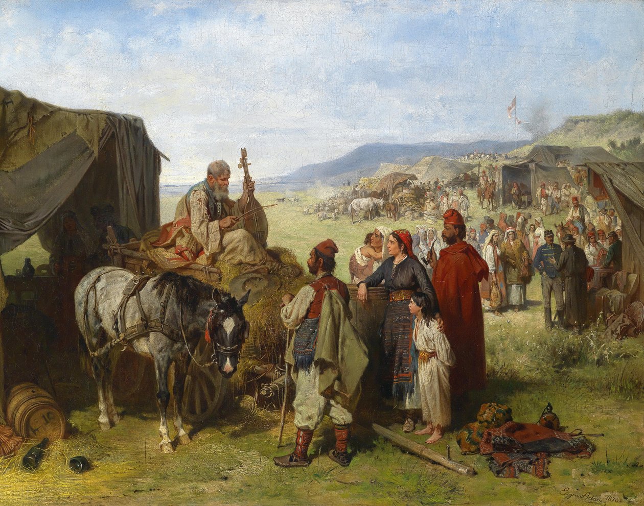Feldlager in Dalmatien von Eugen Adam