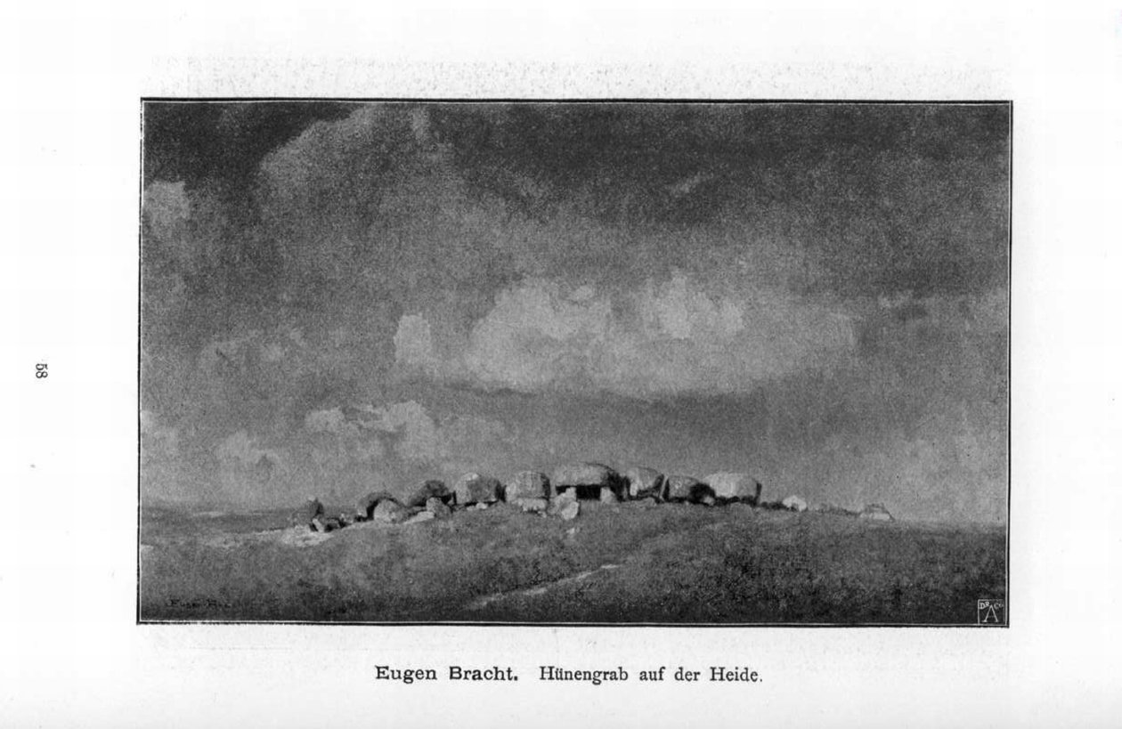 Hünengrab auf der Heide von Eugen Felix Prosper Bracht
