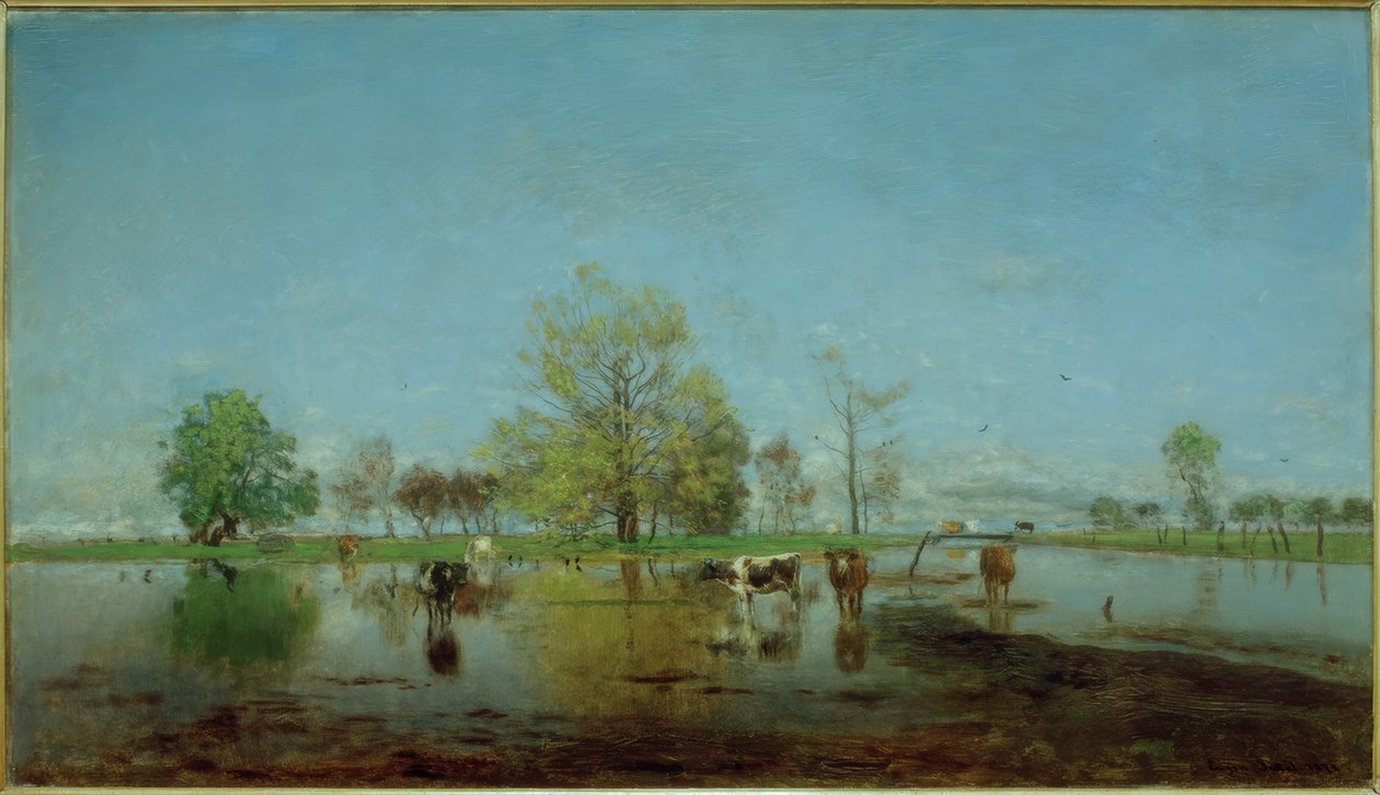 Holländische Landschaft von Eugen Jettel