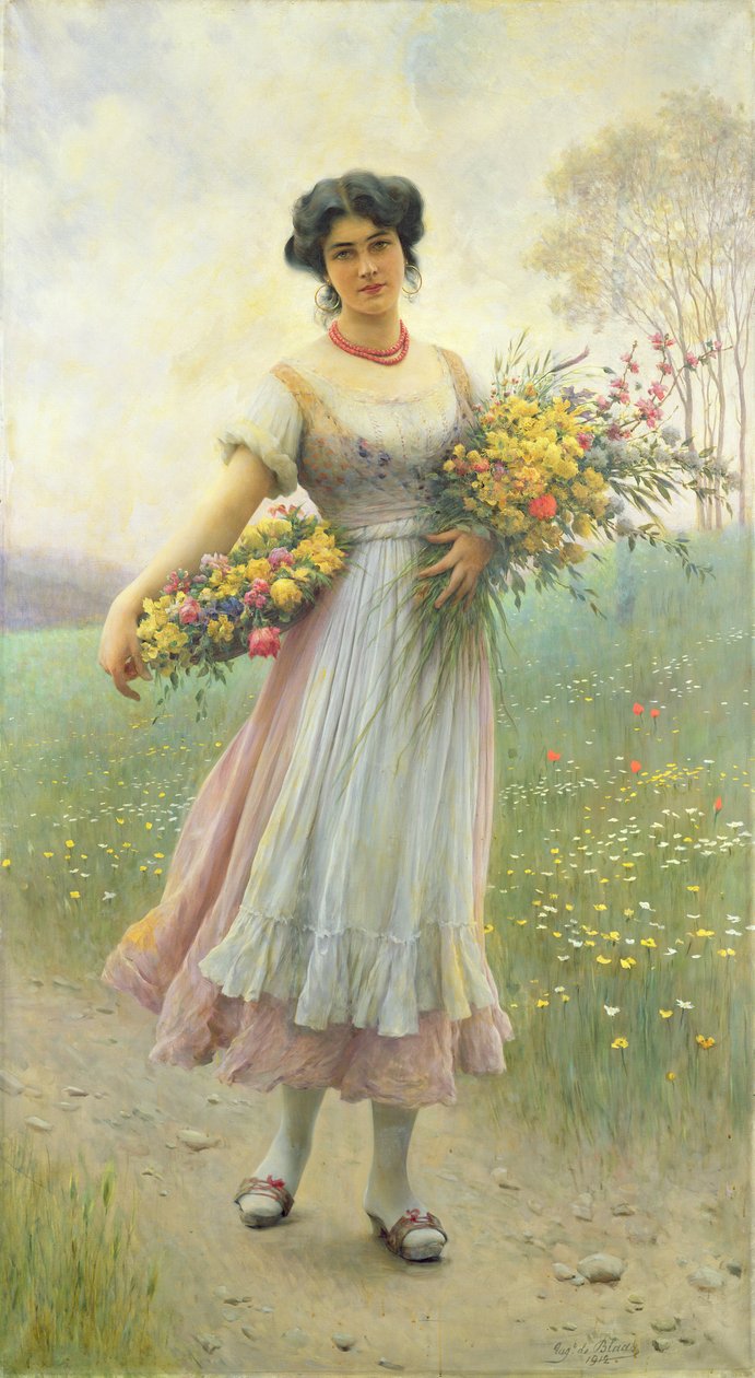 Frühlingsblumen von Eugen von Blaas