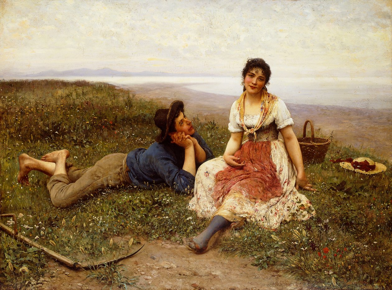 Flirtation, 1887 von Eugen von Blaas