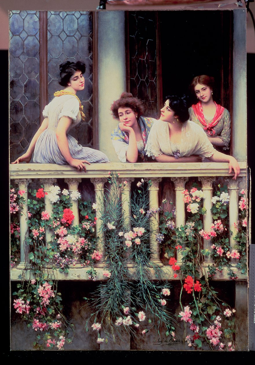 Der Balkon, 1911 von Eugen von Blaas