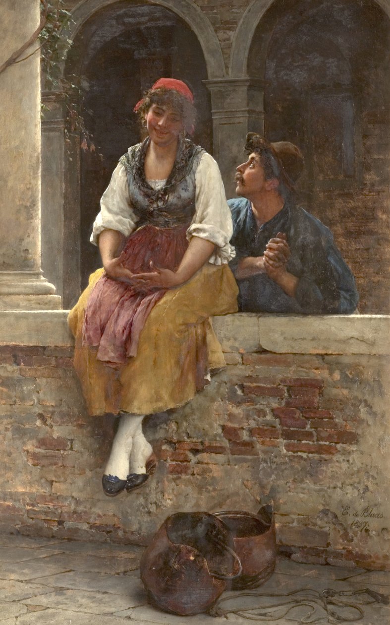 Das Angebot, 1887 von Eugen von Blaas