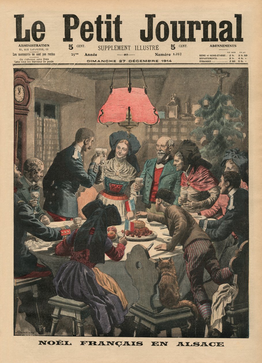 Französische Weihnachten im Elsass, Titelillustration aus 