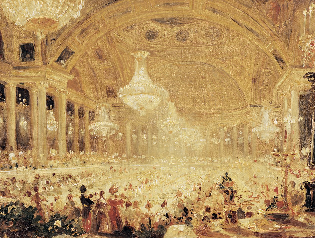 Abendessen in den Tuilerien von Eugene Emmanuel Viollet le Duc