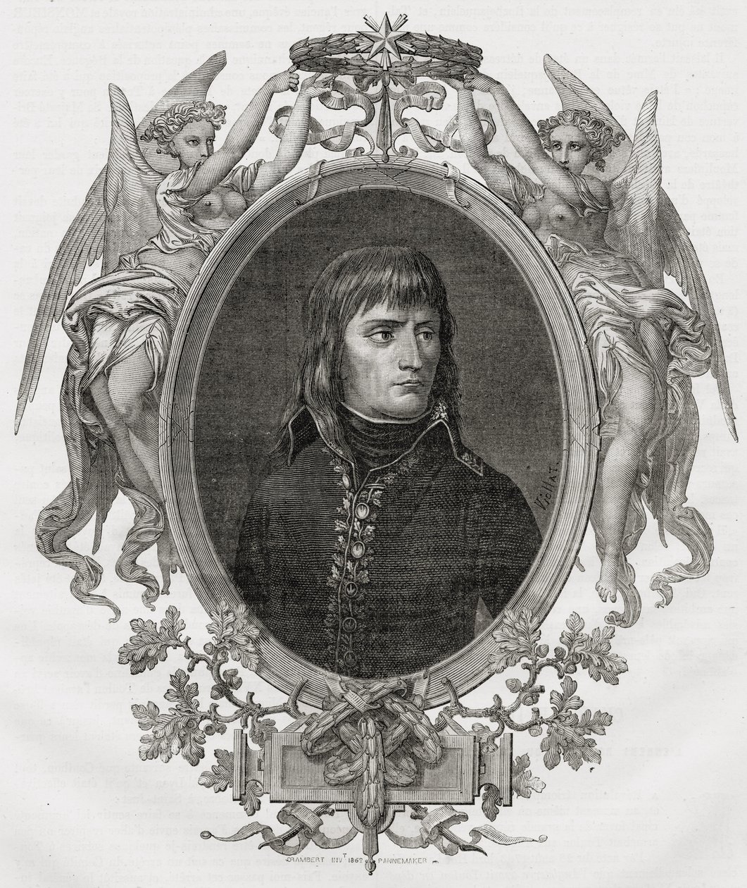 Porträt von Napoleon Bonaparte, graviert von Stephane Pannemaker von Eugene Joseph Viollat