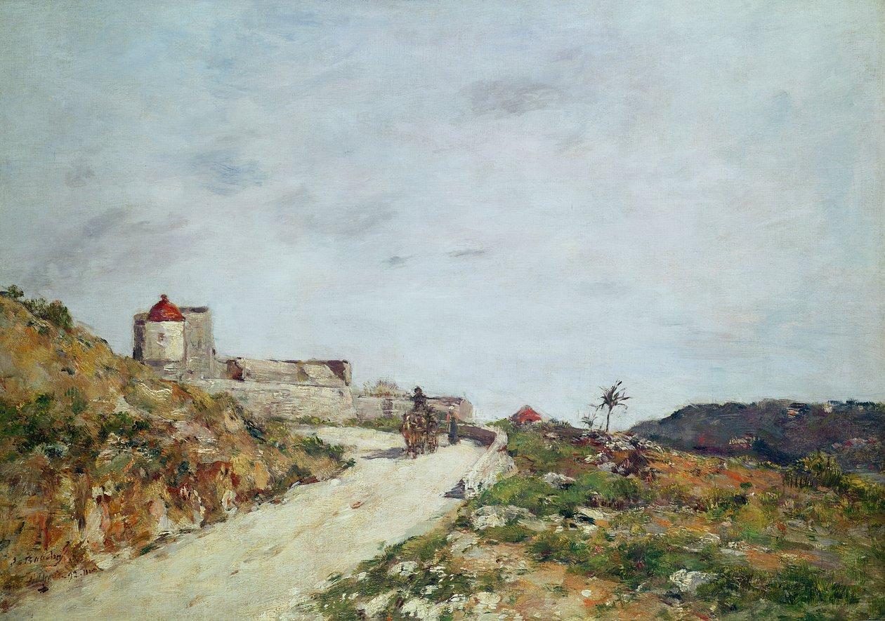Der Weg zur Zitadelle in Villefranche, 1892 von Eugene Louis Boudin