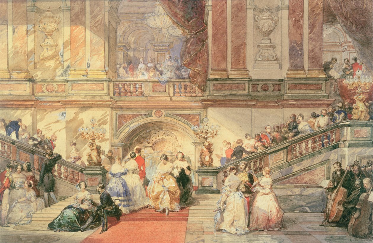 Ein Ball im Rathaus von Eugene Louis Lami