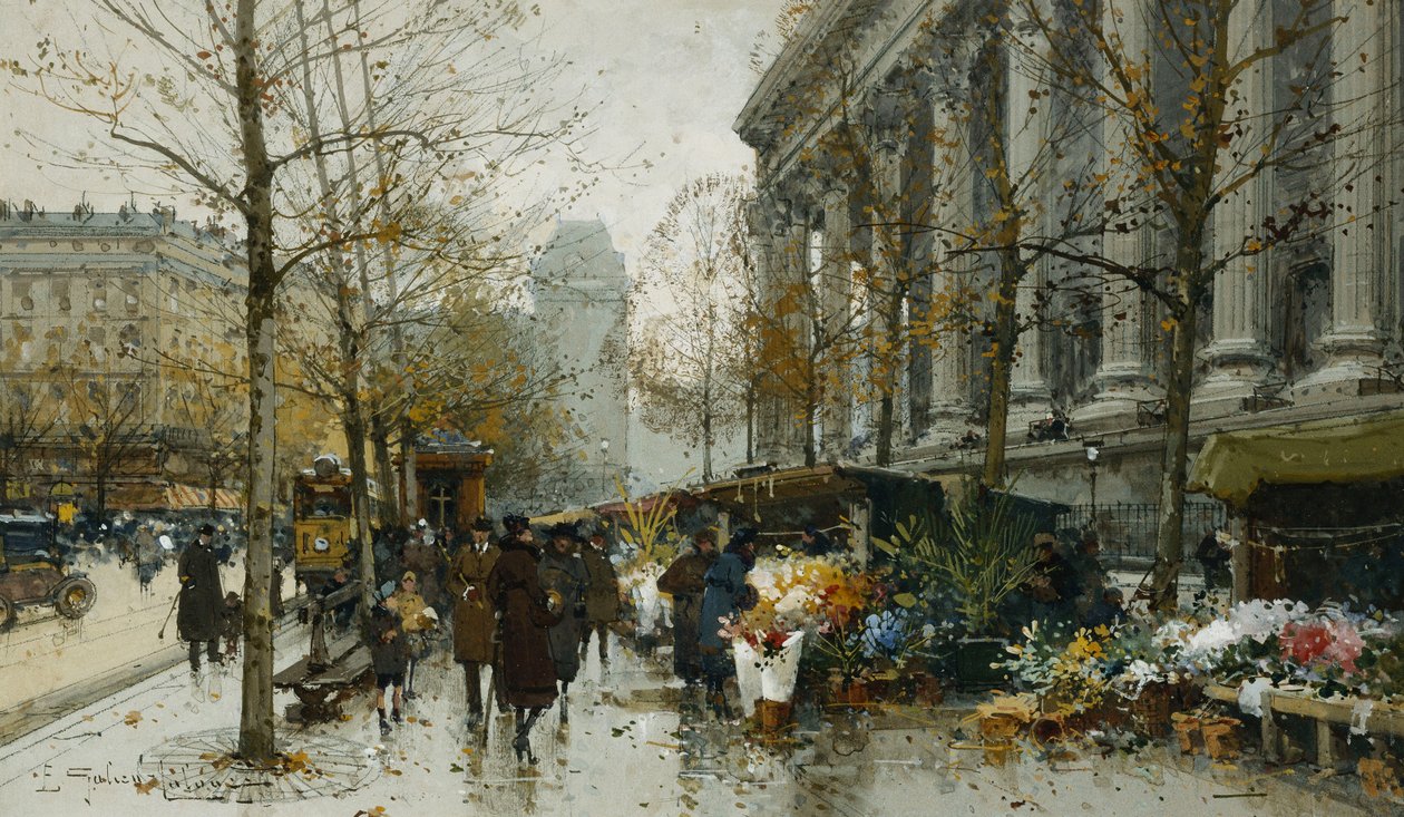 La Madeleine, Paris von Eugene Galien Laloue