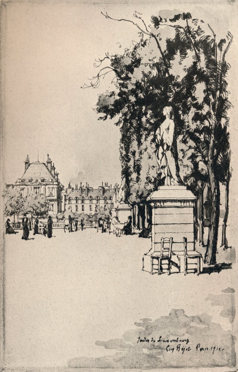 Jardin du Luxembourg, 1915 von Eugene Bejot