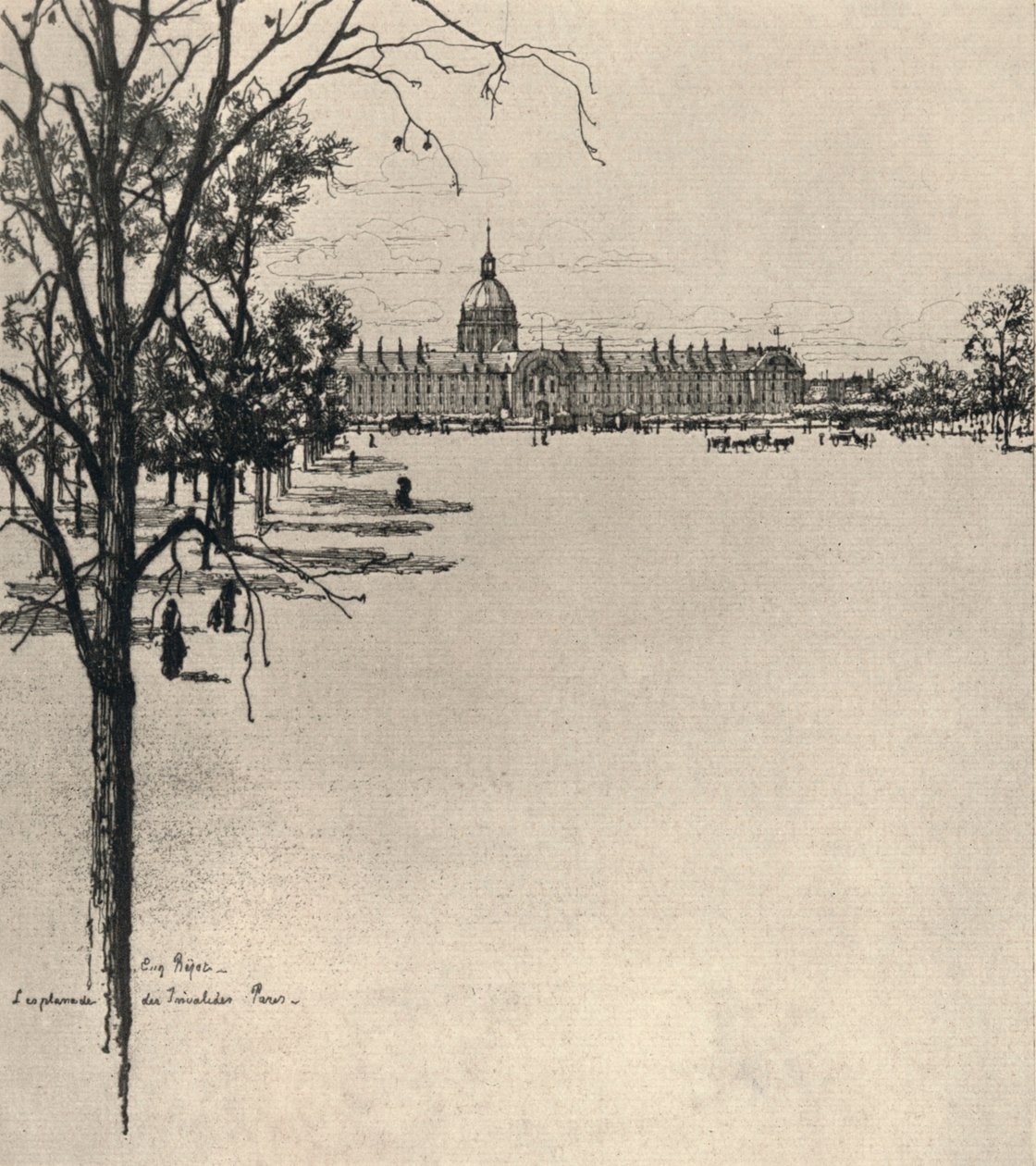 Die Esplanade von Les Invalides, 1915 von Eugene Bejot