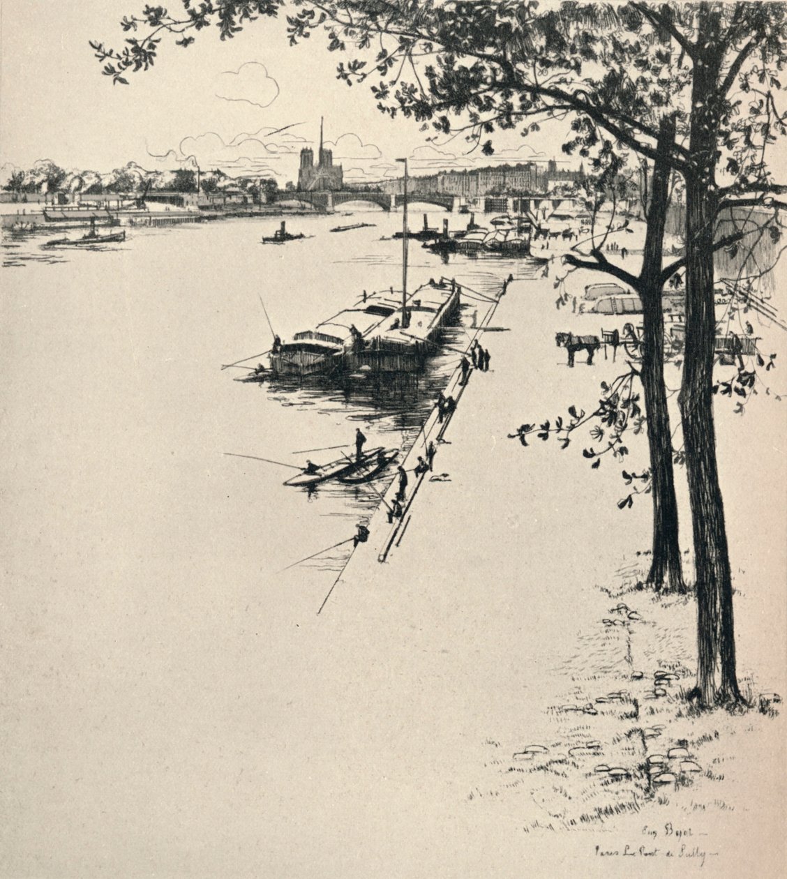 Die Pont de Sully, 1915 von Eugene Bejot
