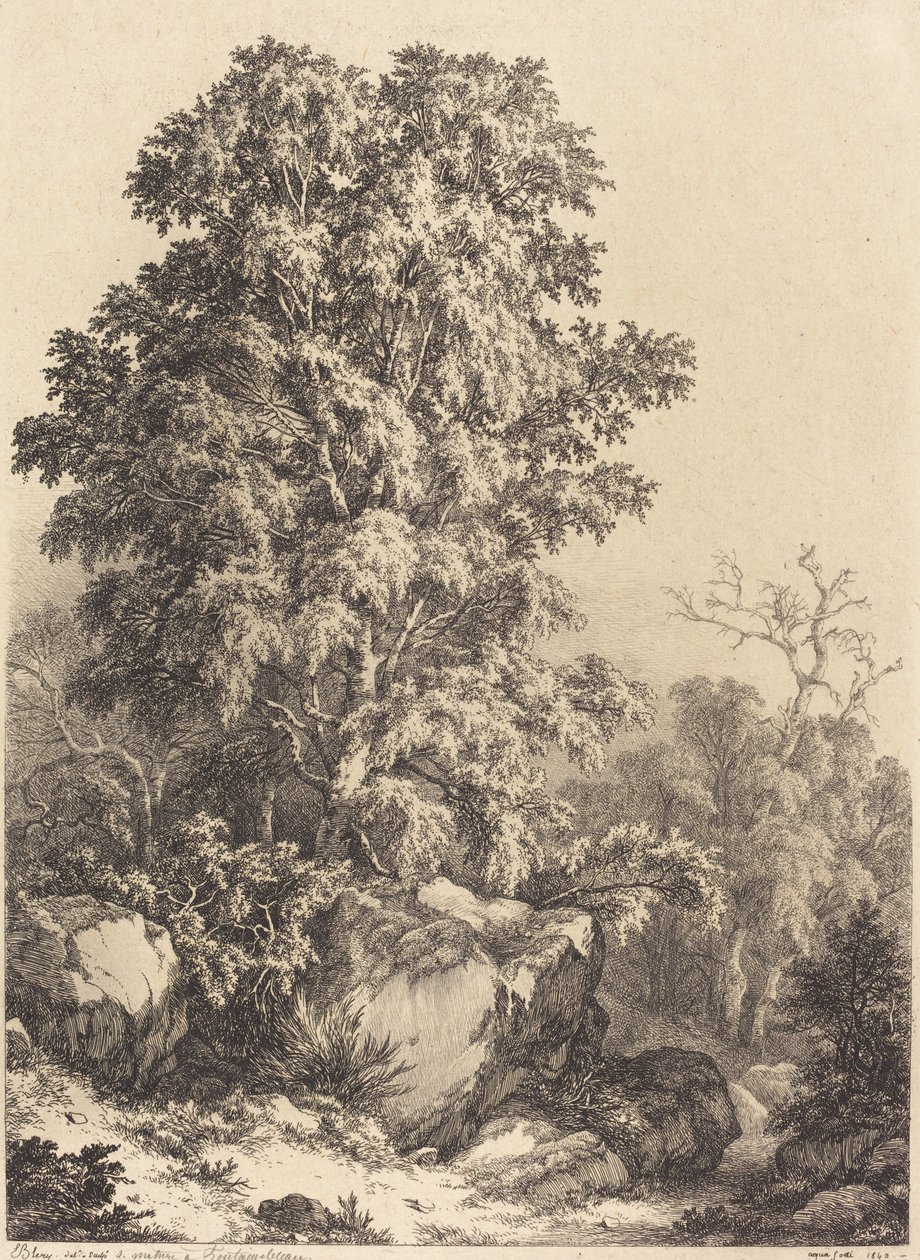 Buchenhain, 1840 von Eugene Bléry