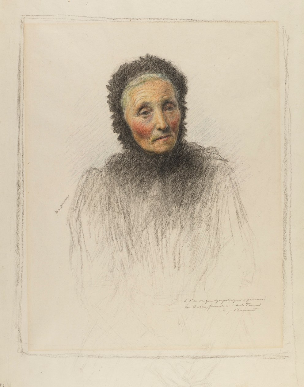 Alte Frau von Eugene Burnand