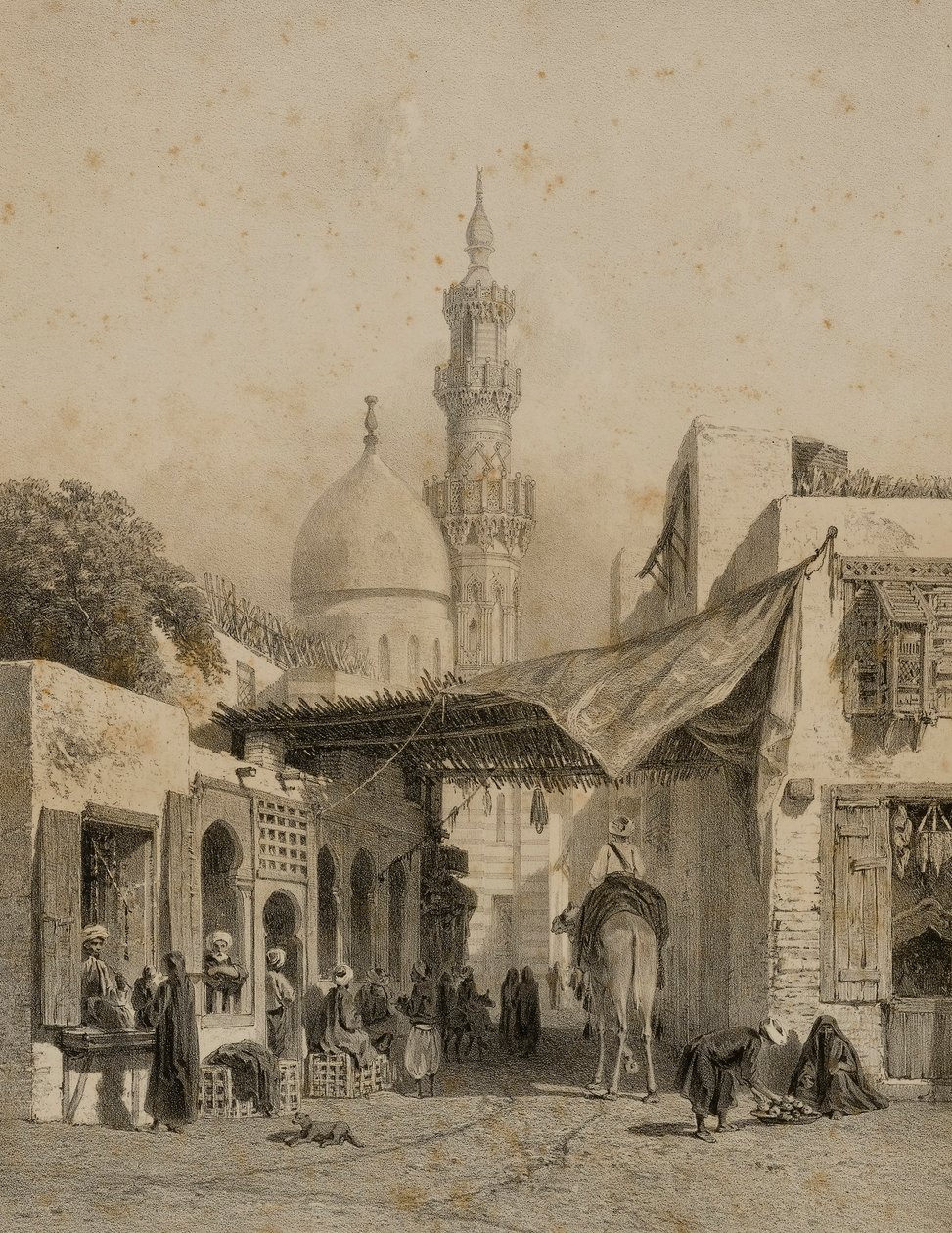 Moschee von Aboulala in Boulaq von Eugene Ciceri
