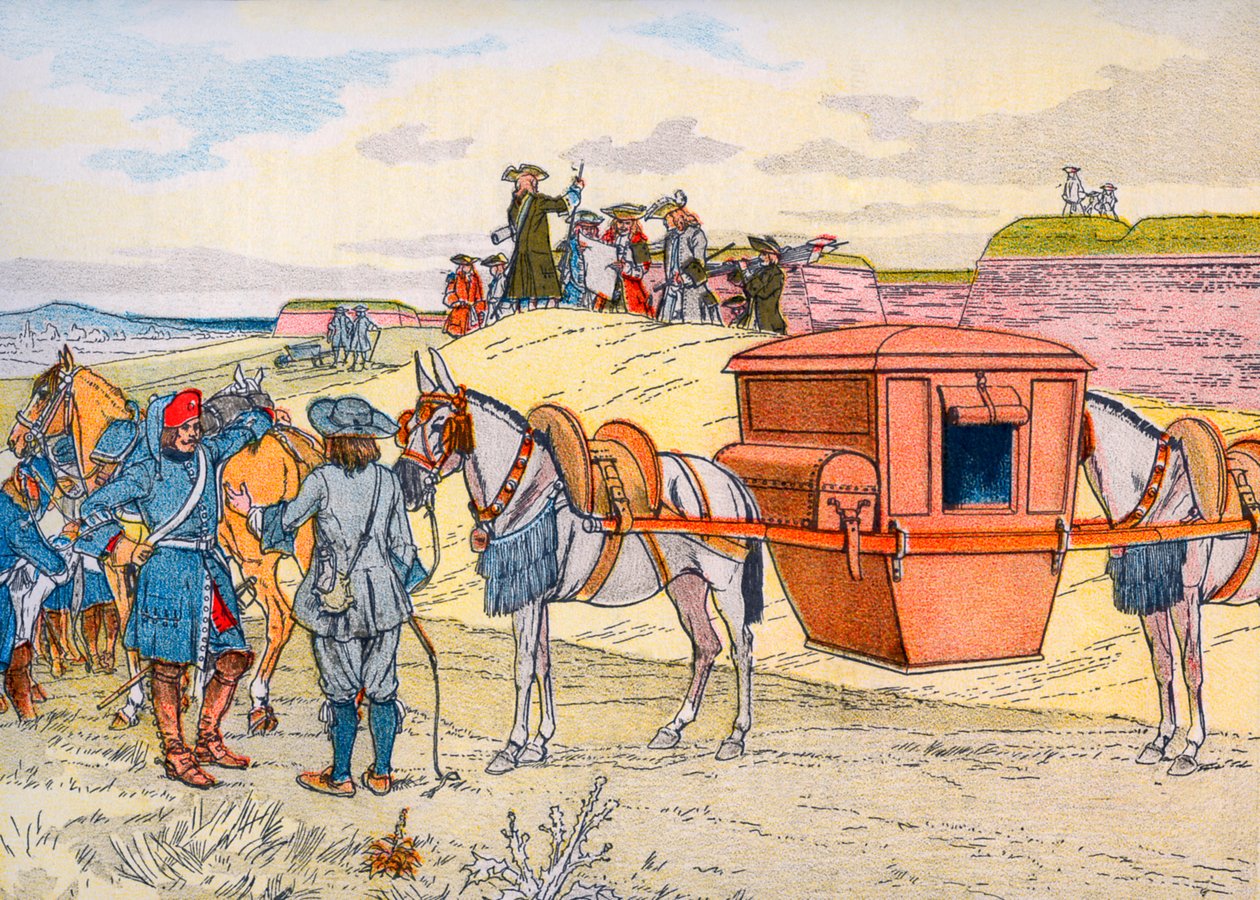 Reiselitter von Sébastien Le Prestre de Vauban von Eugene Courboin
