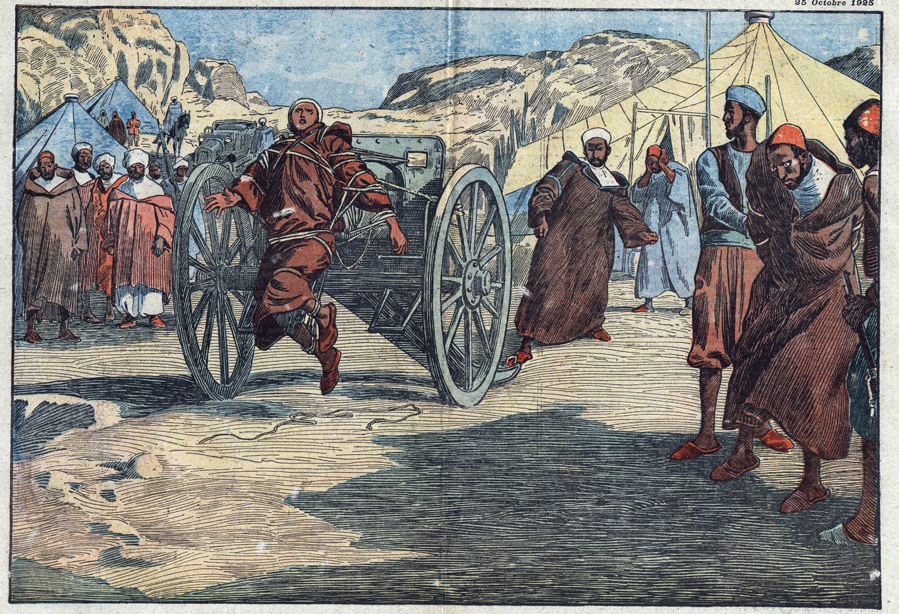 Marokko-Krieg: Adb-el-Krim (Abdel-Krim Al Khattabi) von Eugene Damblans