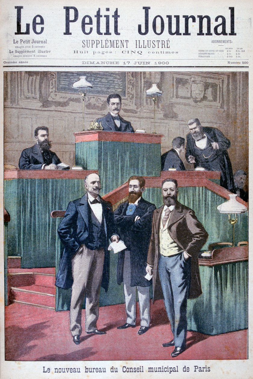 Der neue Stadtrat von Paris, 1900 von Eugene Damblans