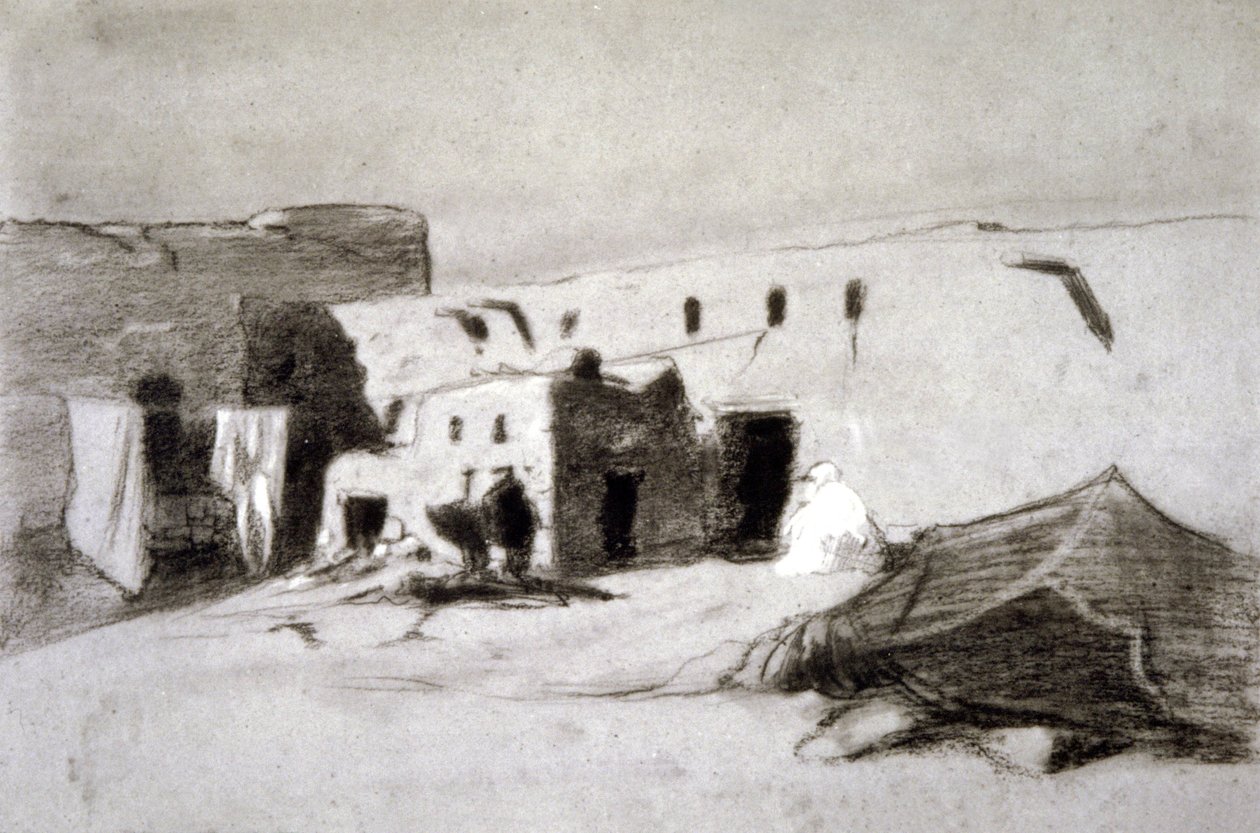 Dorf im Sahel von Eugène Fromentin