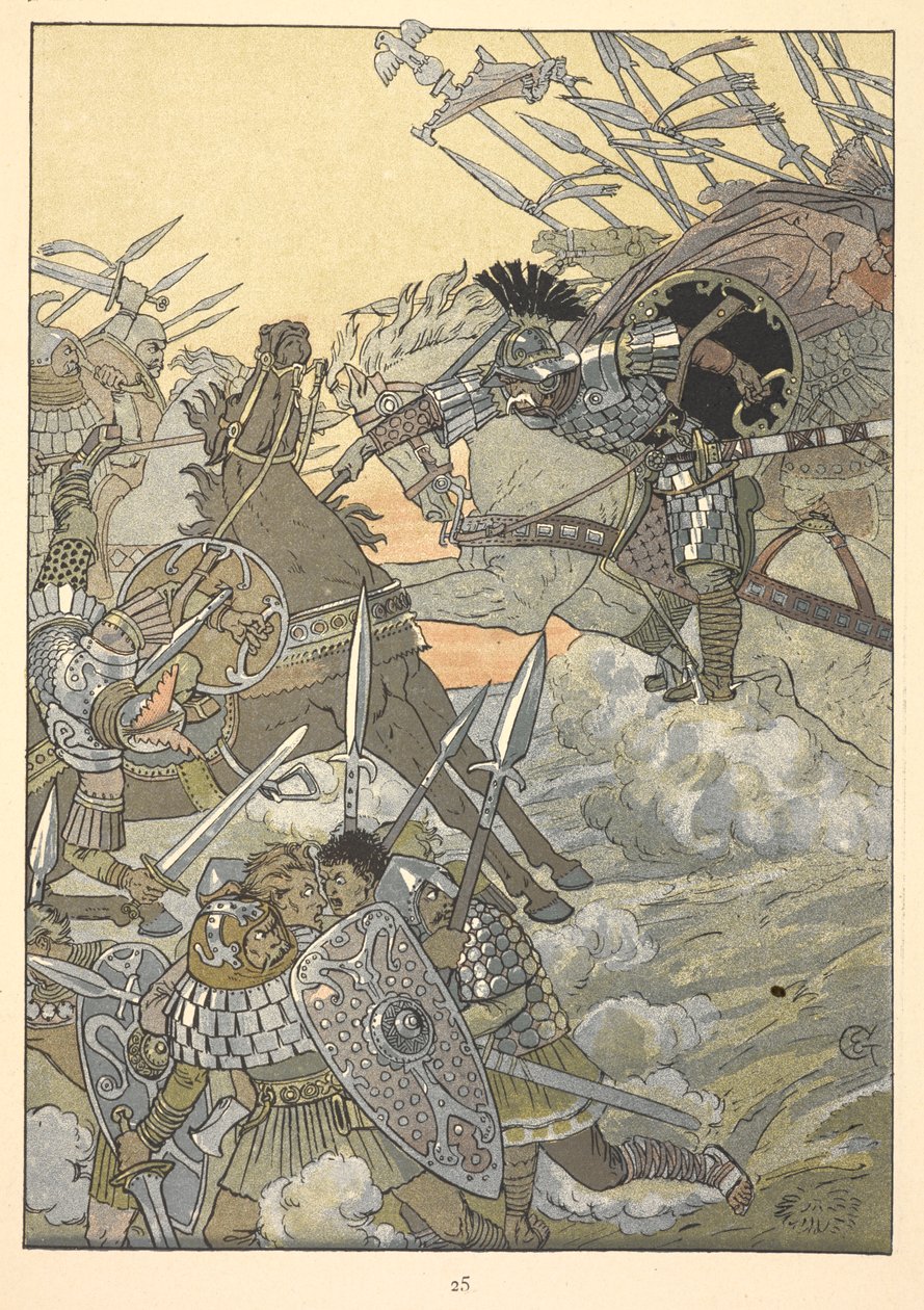 Eine Schlachtszene von Eugene Grasset