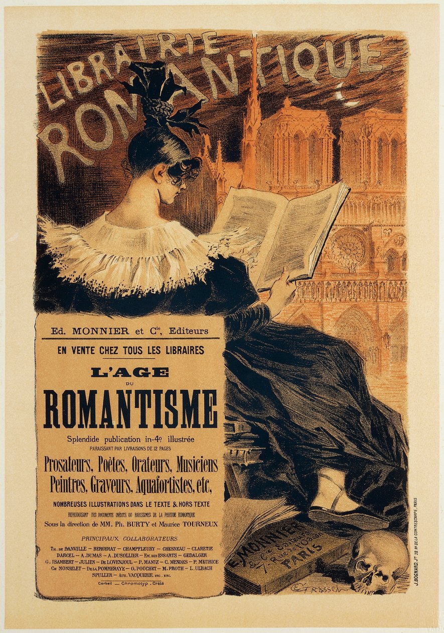 Libraire Romantique, Plakat von Eugene Samuel Grasset von Eugene Grasset