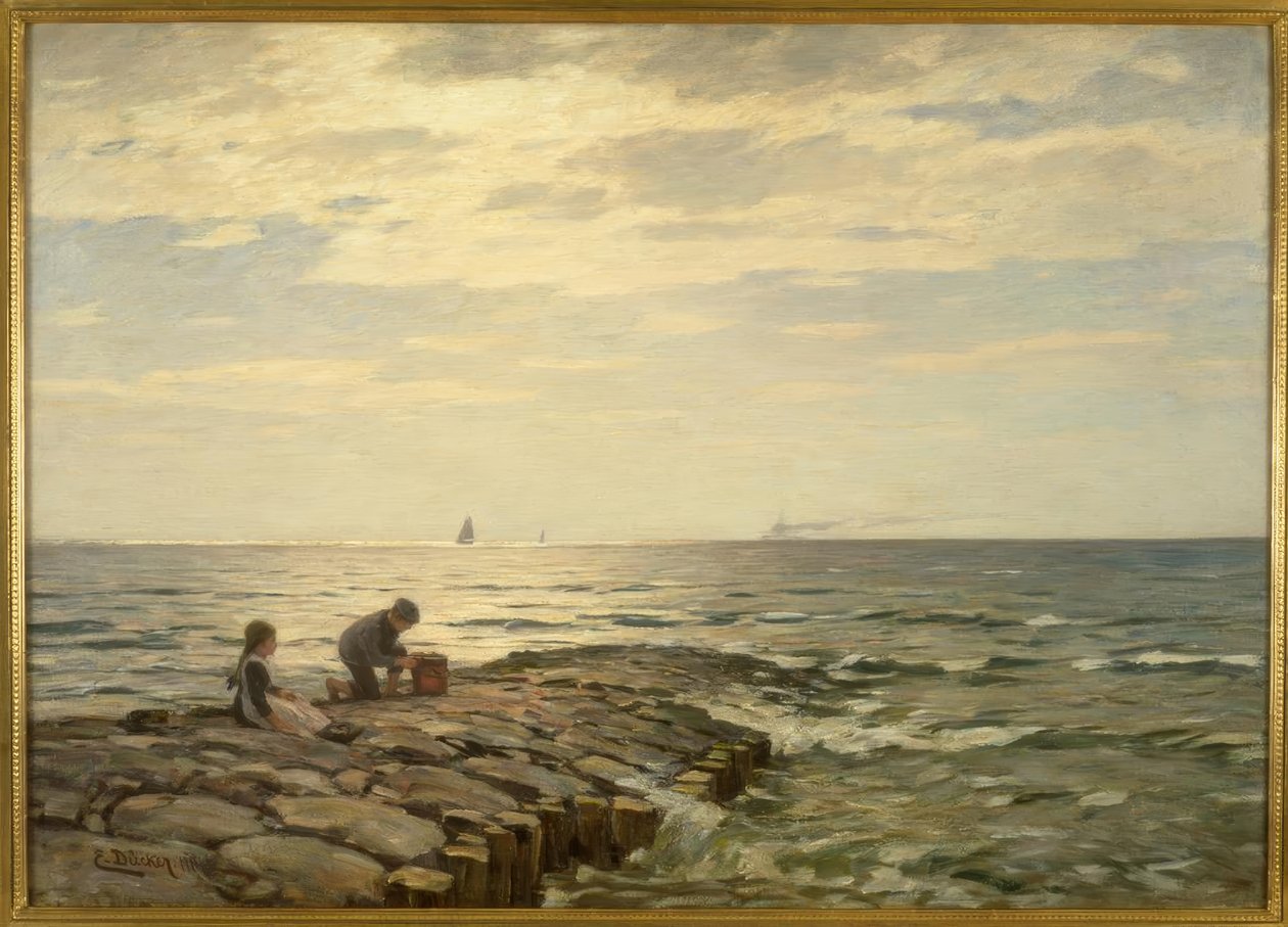 An der Mole von Eugene Gustav Dücker