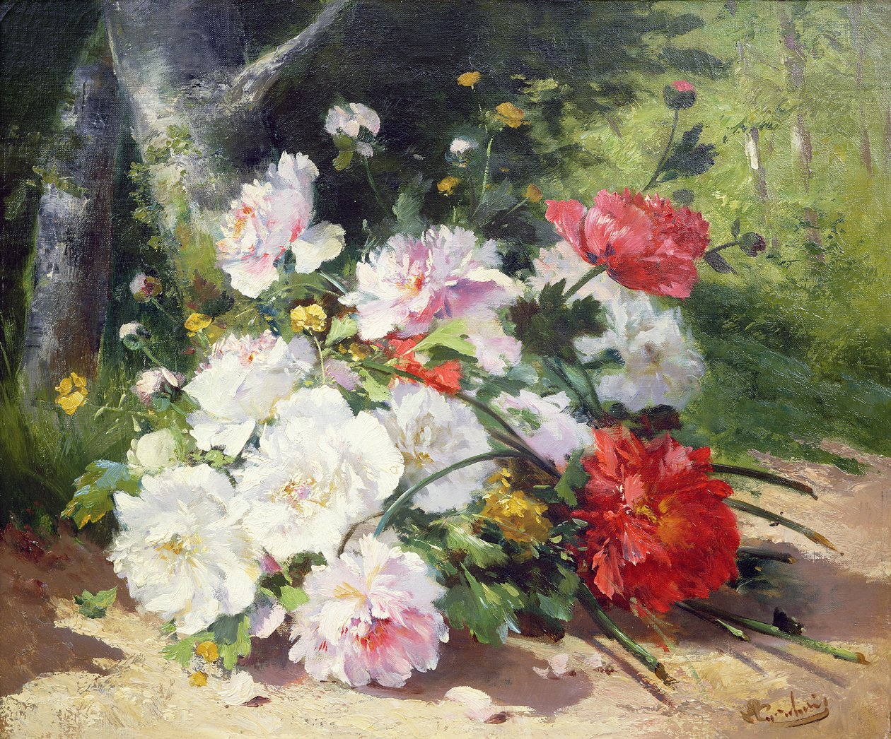 Stillleben mit Blumen von Eugene Henri Cauchois