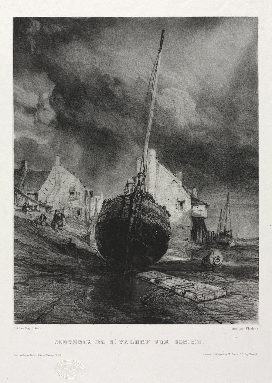 Sechs Marines: Souvenir Saint Valéry-sur-Somme von Eugene Isabey